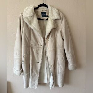 Faded Glory White Plush Ski Jacket